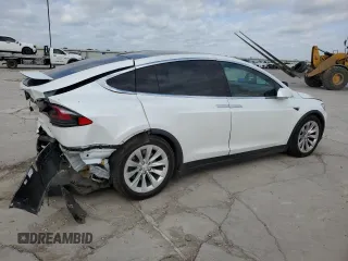 2020 Tesla Model X Long Range with VIN 5YJXCBE24LF253100, listed as a Copart auction lot 53601095 with Not Provided miles and Salvage Title. Bid and sale history available at carsss.com. Image 3.