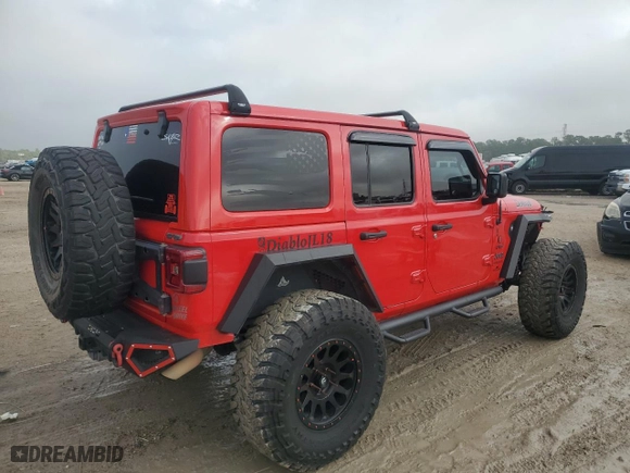 2018 Jeep Wrangler Unlimited Rubicon with VIN 1C4HJXFN3JW148119, listed as a Copart auction lot 85839454 with 0 mi miles and Salvage Title. Bid and sale history available at carsss.com. Image 3.