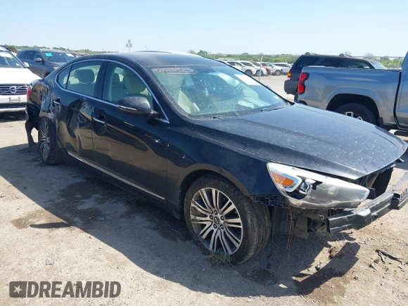 2014 Kia Cadenza Limited with VIN KNALN4D76E5140509, listed as a IAAI auction lot 42013923 with 168,680 mi miles. Bid and sale history available at carsss.com. Image 1.
