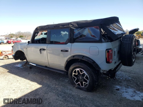 2022 Ford Bronco with VIN 1FMDE5BH8NLB16602, listed as a Copart auction lot 55650605 with 14,518 mi miles and Non Repairable. Bid and sale history available at carsss.com. Image 2.