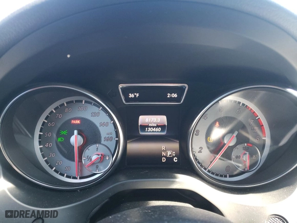 2016 Mercedes-Benz CLA with VIN WDDSJ4EB8GN298954, listed as a Copart auction lot 46285965 with 130,460 mi miles and Salvage Title. Bid and sale history available at carsss.com. Image 9.