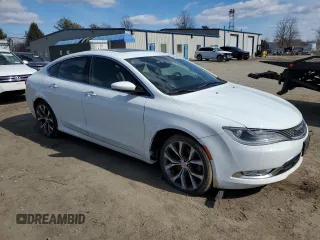 2015 Chrysler 200 C with VIN 1C3CCCCB2FN527220, listed as a Copart auction lot 47486245 with 111,884 mi miles and Salvage Title. Bid and sale history available at carsss.com. Image 4.