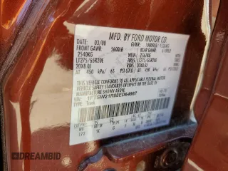 2008 Ford F-250 XL with VIN 1FTSW21R88ED64987, listed as a Copart auction lot 56030705 with 149,351 mi miles and Salvage title. Bid and sale history available at DreamBid. Image 12.