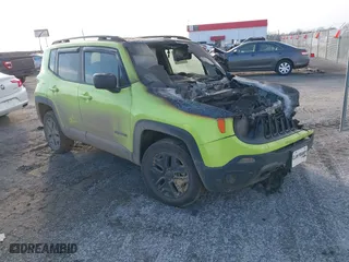 2018 Jeep Renegade Sport with VIN ZACCJBAB8JPH61103, listed as a IAAI auction lot 41366723 with 1 mi miles. Bid and sale history available at carsss.com. Image 1.