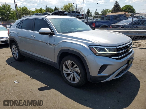 2020 Volkswagen Atlas SEL with VIN 1V2MC2CA6LC207180, listed as a Copart auction lot 61942554 with 58,814 mi miles and Clean title. Bid and sale history available at DreamBid. Image 4.