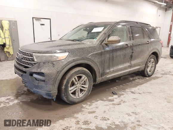 2021 Ford Explorer XLT with VIN 1FMSK8DH1MGB69650, listed as a IAAI auction lot 41651245 with 58,708 mi miles. Bid and sale history available at carsss.com. Image 17.