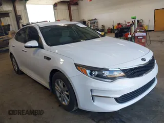 2017 Kia Optima LX with VIN KNAGT4L35H5137739, listed as a IAAI auction lot 42116643 with 114,710 mi miles. Bid and sale history available at carsss.com. Image 1.