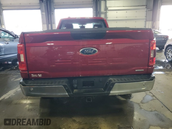2021 Ford F-150 XL with VIN 1FTMF1EP1MKD58908, listed as a Copart auction lot 51417405 with 60,962 mi miles and Salvage title. Bid and sale history available at DreamBid. Image 6.