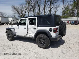 2020 Jeep Wrangler Unlimited Sport with VIN 1C4HJXDN7LW169755, listed as a Copart auction lot 47641404 with 85,902 mi miles and Salvage title. Bid and sale history available at DreamBid. Image 2.