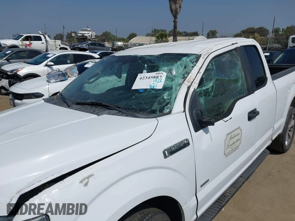 2017 Ford F-150 XL z VIN 1FTEX1CP2HKC25312, wystawiony jako IAAI lot #42345887 z przebiegiem 155 185 mil mil oraz . Historia ofert i sprzedaży dostępna na DreamBid. Obrazek 6.