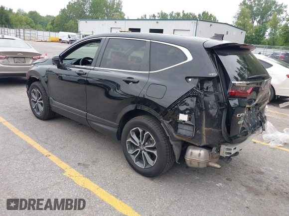 2021 Honda CR-V EX with VIN 5J6RW2H50ML004467, listed as a IAAI auction lot 42481856 with 45,560 mi miles and . Bid and sale history available at DreamBid. Image 3.