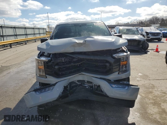 2023 Ford F-150 XL with VIN 1FTEW1CP4PKD26319, listed as a Copart auction lot 43797415 with 25,895 mi miles and Salvage Title. Bid and sale history available at DreamBid. Image 5.