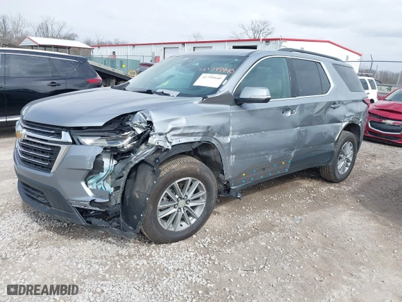 2023 Chevrolet Traverse LT Cloth with VIN 1GNEVGKW7PJ242071, listed as a IAAI auction lot 41799940 with 46,698 mi miles. Bid and sale history available at carsss.com. Image 17.