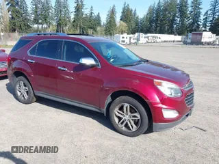 2016 Chevrolet Equinox LTZ with VIN 2GNFLGEK9G6269031, listed as a IAAI auction lot 41990085 with 119,199 mi miles. Bid and sale history available at carsss.com. Image 1.