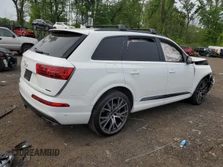 2019 Audi Q7 Prestige with VIN WA1VAAF76KD033457, listed as a Copart auction lot 58704735 with 57,297 mi miles and Salvage title. Bid and sale history available at DreamBid. Image 3.
