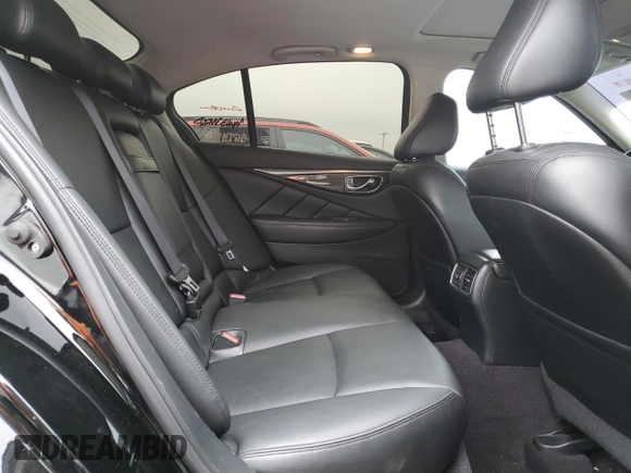 2019 Infiniti Q50 3.0t LUXE with VIN JN1EV7AP3KM516931, listed as a Copart auction lot 50598515 with 102,771 mi miles and Salvage Title. Bid and sale history available at carsss.com. Image 10.