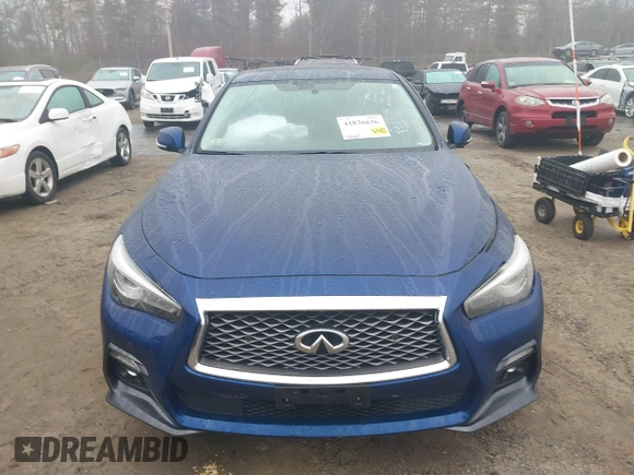 2020 Infiniti Q50 Luxe with VIN JN1EV7AR8LM250180, listed as a IAAI auction lot 41836636 with 53,627 mi miles and . Bid and sale history available at DreamBid. Image 16.