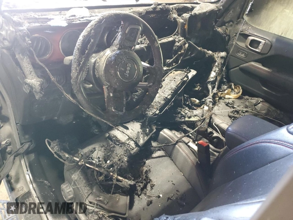 2020 Jeep Wrangler Unlimited Rubicon with VIN 1C4HJXFG2LW251956, listed as a Copart auction lot 54312505 with Not provided miles and Salvage title. Bid and sale history available at DreamBid. Image 8.