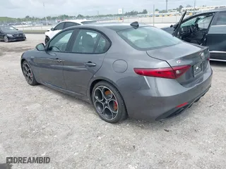 2023 Alfa Romeo Giulia Veloce with VIN ZARFAMBN6P7666665, listed as a IAAI auction lot 42014346 with 14,159 mi miles. Bid and sale history available at carsss.com. Image 3.