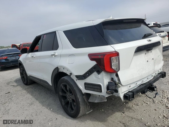 2021 Ford Explorer ST with VIN 1FM5K8GC3MGB40583, listed as a Copart auction lot 44559835 with 61,464 mi miles and Salvage Title. Bid and sale history available at carsss.com. Image 2.