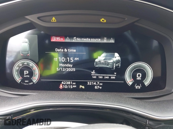 2023 Audi Q7 Premium Plus with VIN WA1LXBF73PD005733, listed as a IAAI auction lot 42229125 with 42,381 mi miles and . Bid and sale history available at DreamBid. Image 7.