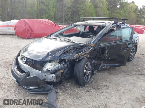 2014 Honda Civic Sedan EX with VIN 19XFB2F82EE082888, listed as a IAAI auction lot 41911732 with 183,450 mi miles. Bid and sale history available at carsss.com. Image 2.