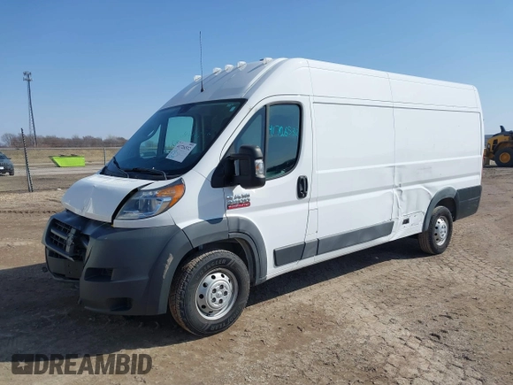 2018 Ram ProMaster Cargo with VIN 3C6URVJG0JE153588, listed as a IAAI auction lot 41726532 with 86,305 mi miles. Bid and sale history available at carsss.com. Image 2.