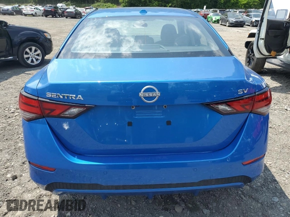 2024 Nissan Sentra SV with VIN 3N1AB8CV4RY265045, listed as a Copart auction lot 59188985 with 5,232 mi miles and Salvage title. Bid and sale history available at DreamBid. Image 6.