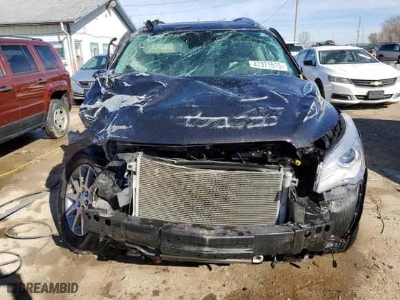 2015 Buick Enclave Leather with VIN 5GAKRBKD1FJ347657, listed as a Copart auction lot 47371515 with 0 mi miles and Non Repairable. Bid and sale history available at carsss.com. Image 5.