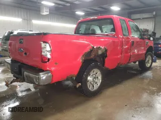 2008 Ford Super Duty F-250 SRW XL with VIN 1FTSX21508EE58243, listed as a Copart auction lot 51253655 with 122,538 mi miles and Salvage Title. Bid and sale history available at carsss.com. Image 3.