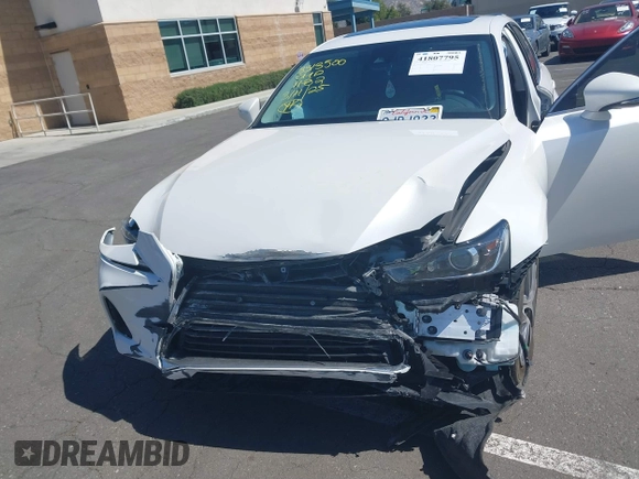 2019 Lexus IS with VIN JTHBA1D29K5093953, listed as a IAAI auction lot 41807795 with 28,055 mi miles. Bid and sale history available at carsss.com. Image 6.