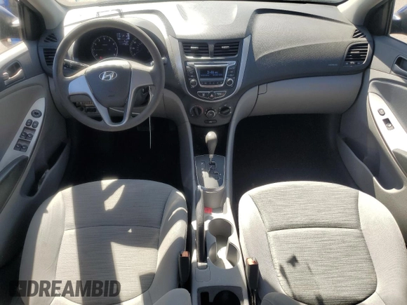2015 Hyundai Accent GLS with VIN KMHCT4AE1FU905186, listed as a Copart auction lot 54892325 with 17,782 mi miles and Salvage Title. Bid and sale history available at DreamBid. Image 8.