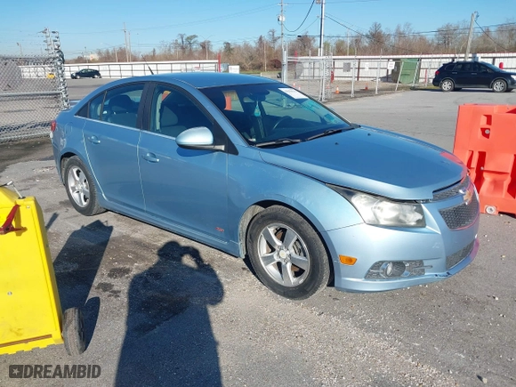 2011 Chevrolet Cruze LT w/1LT with VIN 1G1PF5S94B7262340, listed as a IAAI auction lot 41679941 with 108,662 mi miles. Bid and sale history available at carsss.com. Image 1.