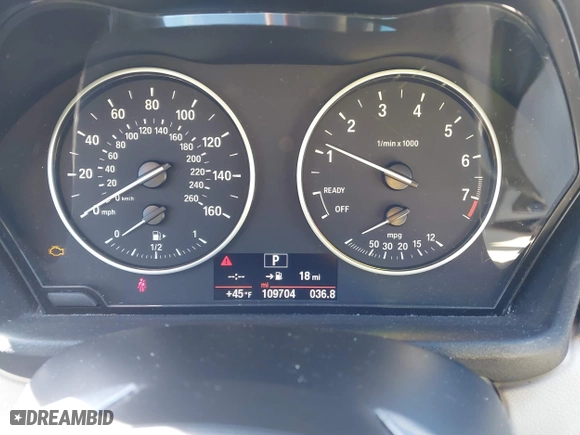 2017 BMW X1 xDrive28i with VIN WBXHT3C37H5F69725, listed as a IAAI auction lot 41588095 with 109,704 mi miles. Bid and sale history available at carsss.com. Image 7.