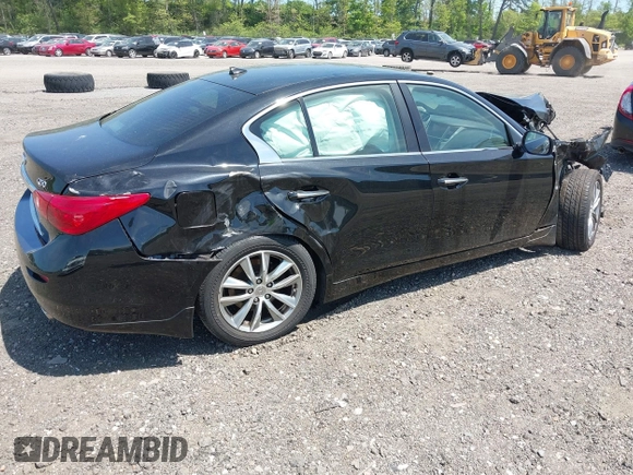 2015 Infiniti Q50 Premium z VIN JN1BV7AR4FM410949, wystawiony jako IAAI lot #42243917 z przebiegiem 56 552 mil mil oraz . Historia ofert i sprzedaży dostępna na DreamBid. Obrazek 4.