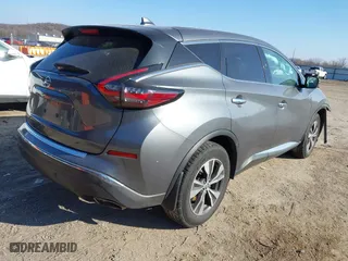 2020 Nissan Murano S with VIN 5N1AZ2AJXLN151671, listed as a IAAI auction lot 41091750 with 118,497 mi miles. Bid and sale history available at carsss.com. Image 4.