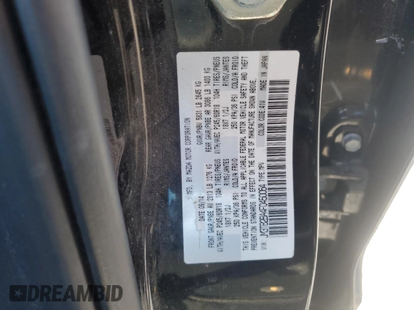 2015 Mazda CX-9 Sport с VIN JM3TB2BA4F0450064, выставлен на аукционе Copart как лот 86707144 с пробегом 163 743 миль миль и Списание • Salvage title. История ставок и продаж доступна на DreamBid. Изображение 13.