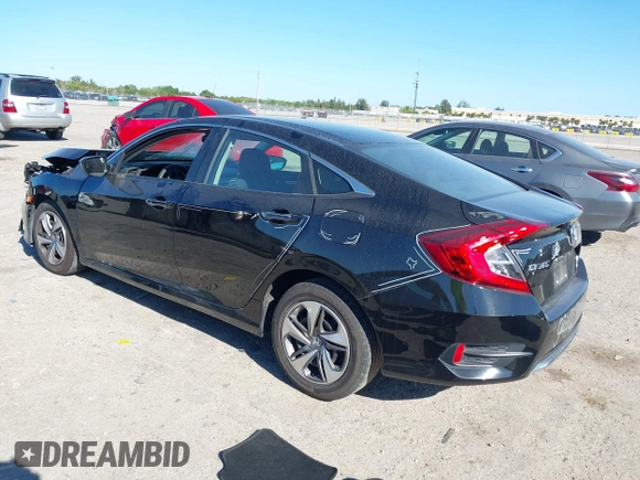 2020 Honda Civic Sedan LX with VIN 2HGFC2F65LH564964, listed as a IAAI auction lot 41845557 with 119,543 mi miles. Bid and sale history available at carsss.com. Image 3.