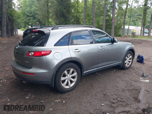 2005 Infiniti FX with VIN JNRAS08UX5X105553, listed as a IAAI auction lot 42732408 with 206,222 mi miles and . Bid and sale history available at DreamBid. Image 4.