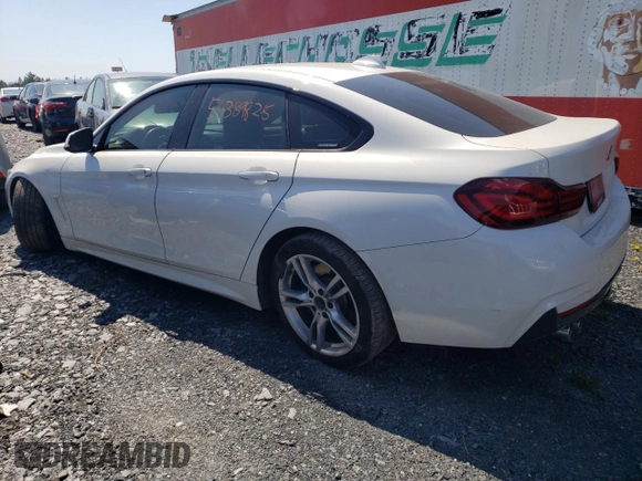 2020 BMW 4 Series 430i xDrive with VIN WBA4J3C0XLCE54173, listed as a Copart auction lot 56389825 with Not provided miles and Salvage title. Bid and sale history available at DreamBid. Image 2.
