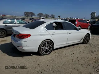 2020 BMW 5 Series 530i with VIN WBAJR3C03LWW70633, listed as a Copart auction lot 50644485 with 88,062 mi miles and Salvage Title. Bid and sale history available at DreamBid. Image 3.
