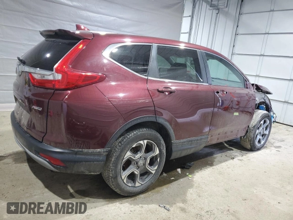 2018 Honda CR-V EX-L with VIN 7FARW2H89JE003899, listed as a Copart auction lot 47533495 with 116,416 mi miles and Salvage Title. Bid and sale history available at carsss.com. Image 3.