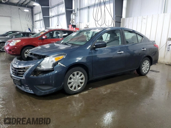 2016 Nissan Versa S with VIN 3N1CN7AP8GL802931, listed as a Copart auction lot 60459265 with 132,822 mi miles and Salvage title. Bid and sale history available at DreamBid. Image 1.