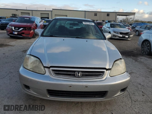 1999 Honda Civic EX with VIN 1HGEJ814XXL037182, listed as a Copart auction lot 78575484 with 204,165 mi miles and Salvage Title. Bid and sale history available at carsss.com. Image 5.