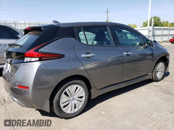 2025 Nissan LEAF S with VIN 1N4AZ1BVXSC558258, listed as a Copart auction lot 74241364 with 939 mi miles and Salvage Title. Bid and sale history available at carsss.com. Image 3.