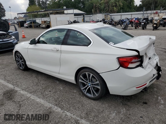 2018 BMW 2 Series 230i with VIN WBA2J1C54JVD09607, listed as a Copart auction lot 49627494 with 39,385 mi miles. Bid and sale history available at carsss.com. Image 2.