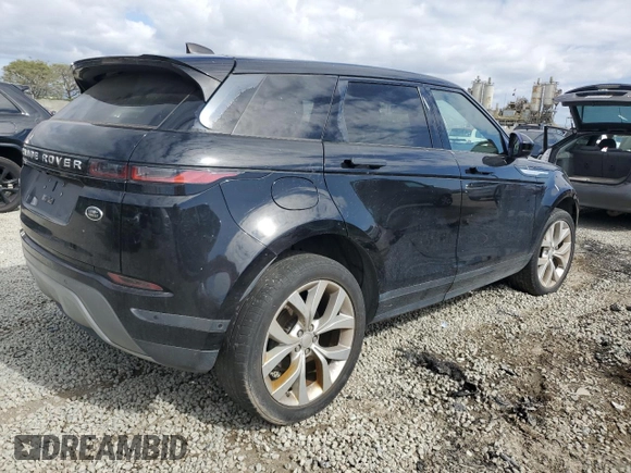 2020 Land Rover Range Rover Evoque SE z VIN SALZP2FX2LH077759, wystawiony jako Copart lot #54700005 z przebiegiem 84 446 mil mil oraz Czysty tytuł • Clean title. Historia ofert i sprzedaży dostępna na DreamBid. Obrazek 3.