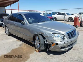 2003 Mercedes-Benz S 430 with VIN WDBNG70JX3A341812, listed as a IAAI auction lot 42136264 with Not provided miles and . Bid and sale history available at DreamBid. Image 1.