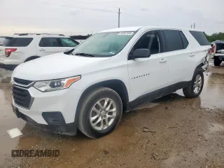 2020 Chevrolet Traverse LS with VIN 1GNERFKW8LJ227443, listed as a Copart auction lot 63507495 with 114,676 mi miles and Salvage title. Bid and sale history available at DreamBid. Image 1.