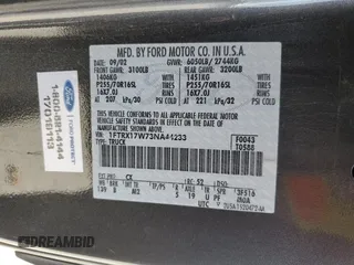2003 Ford F-150 XL with VIN 1FTRX17W73NA44233, listed as a Copart auction lot 49673205 with Not provided miles and Salvage title. Bid and sale history available at DreamBid. Image 14.